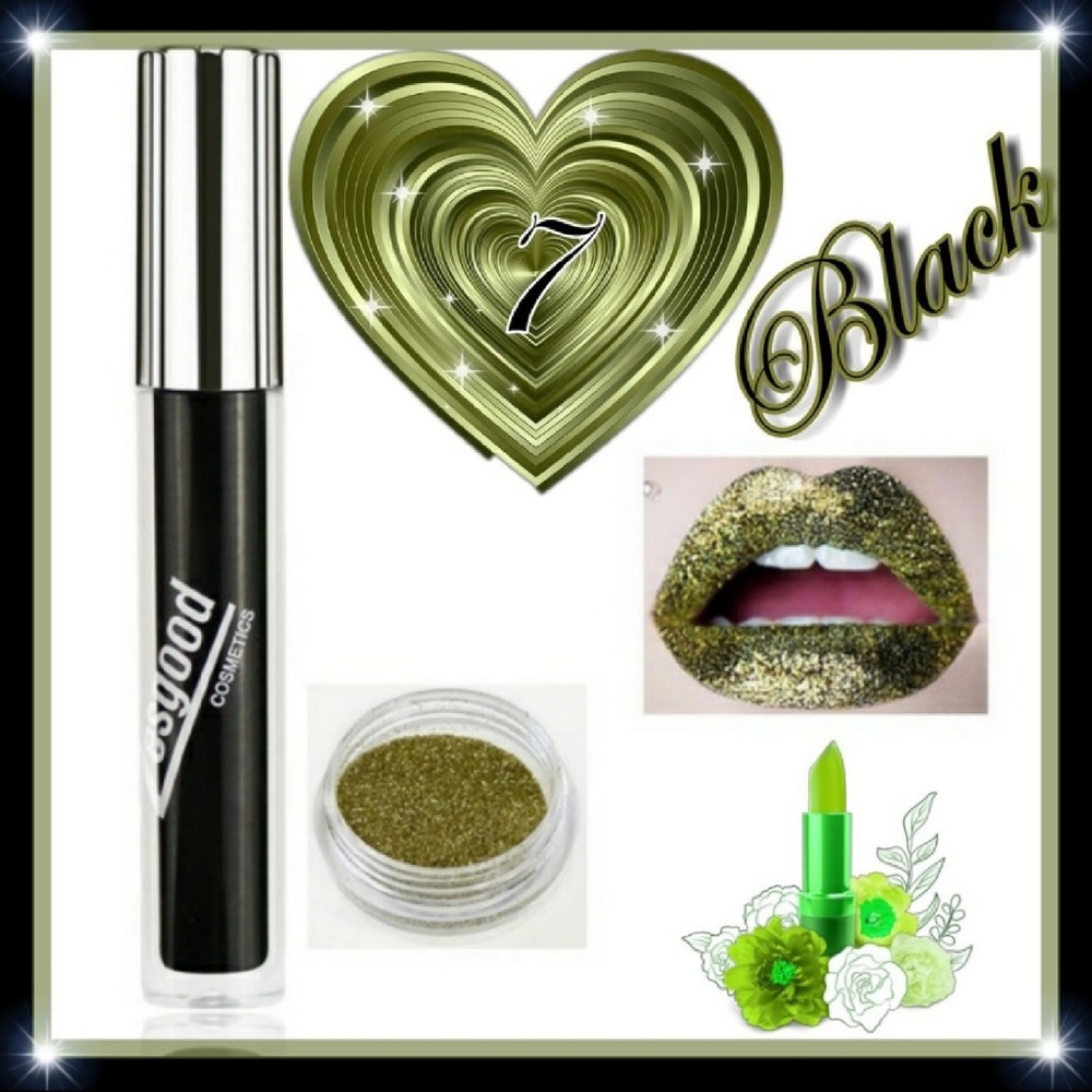 Glitter Lipstick & Powder set!!!